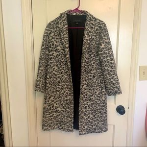 Long leopard print coat